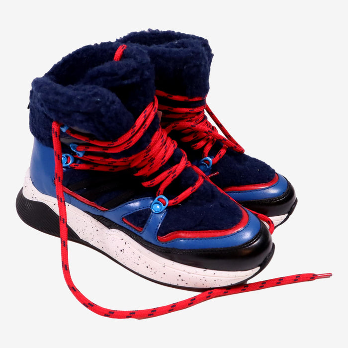 STELLA MC CARTNEY  P34 Baskets fourrrées bleu après ski