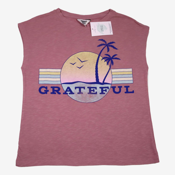 HUNDRED PIECES 12 ans Tee-shirt "Grateful" violet