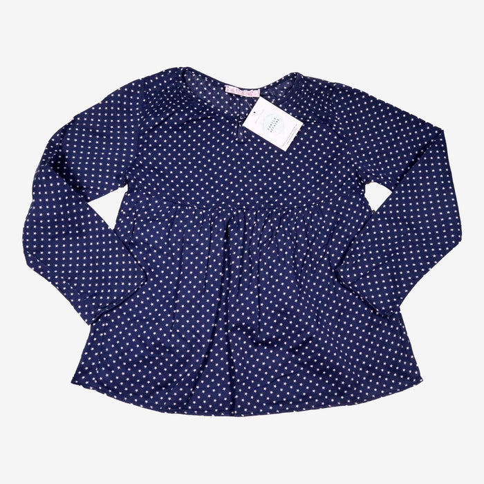 C.F.K 10 ans Blouse légère bleu motifs étoiles