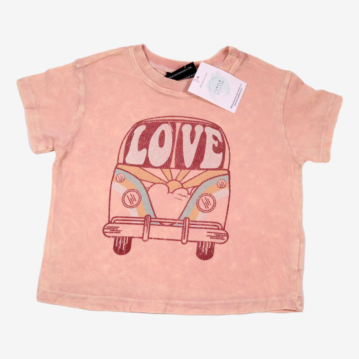 TINY WHALES 4 ans Tee-shirt Van de l'amour rose