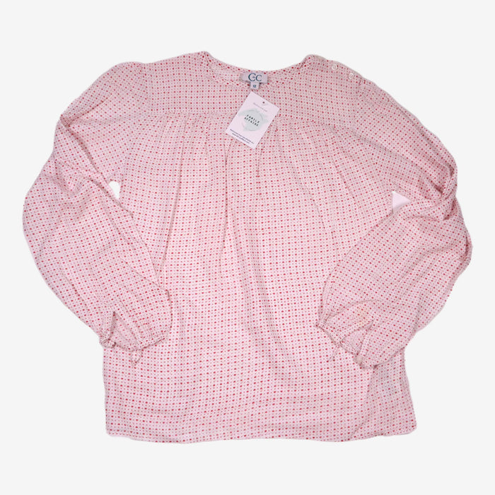 C DE C 12 ans Blouse légère à coeurs