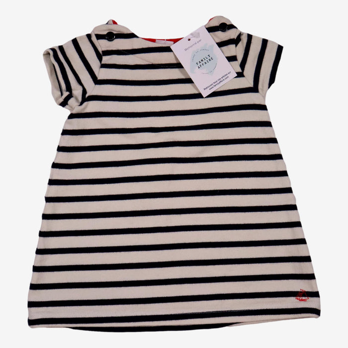 PETIT BATEAU 6 mois Robe marinière