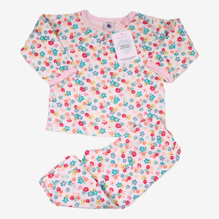 PETIT BATEAU 12 mois Pyjama fleurs