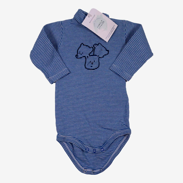 PETIT BATEAU 3 mois Body rayures bleues