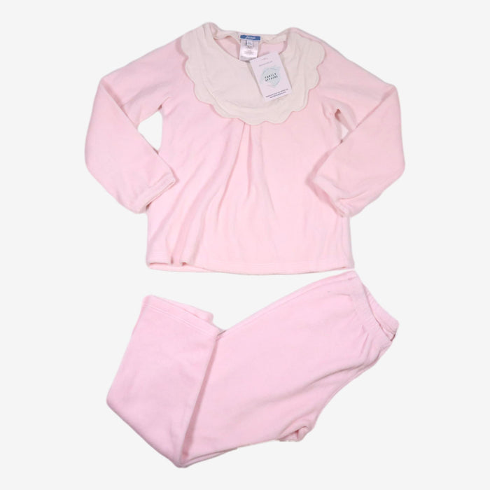 JACADI 6 ans Ensemble pyjama col pétale velours rose