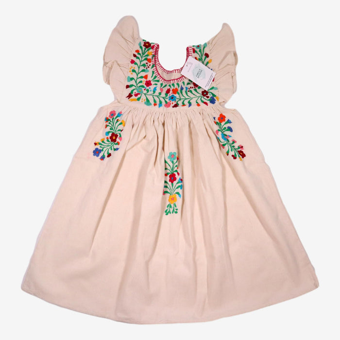 Robe péruvienne 5 ans broderies fleurs et volants