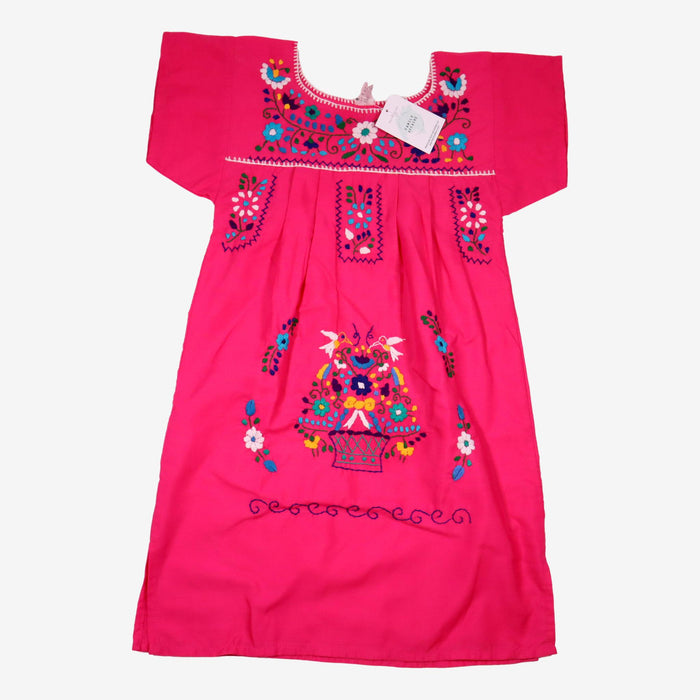 Robe péruvienne 6 ans rose