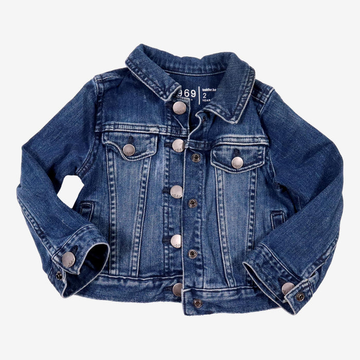 GAP 2 ans Veste en jean bleu