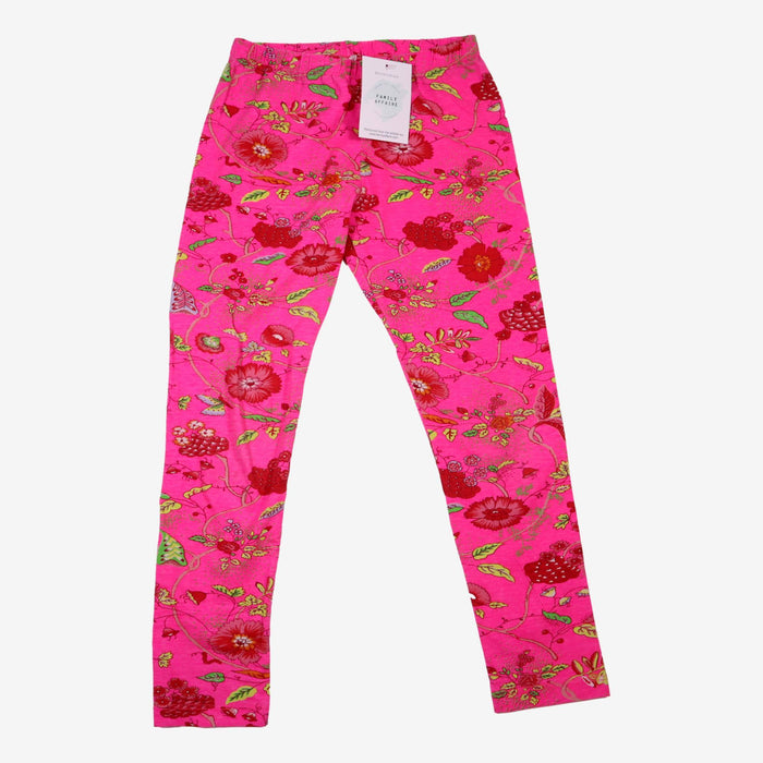 OILILY 8 ans Legging imprimé fleurie rose