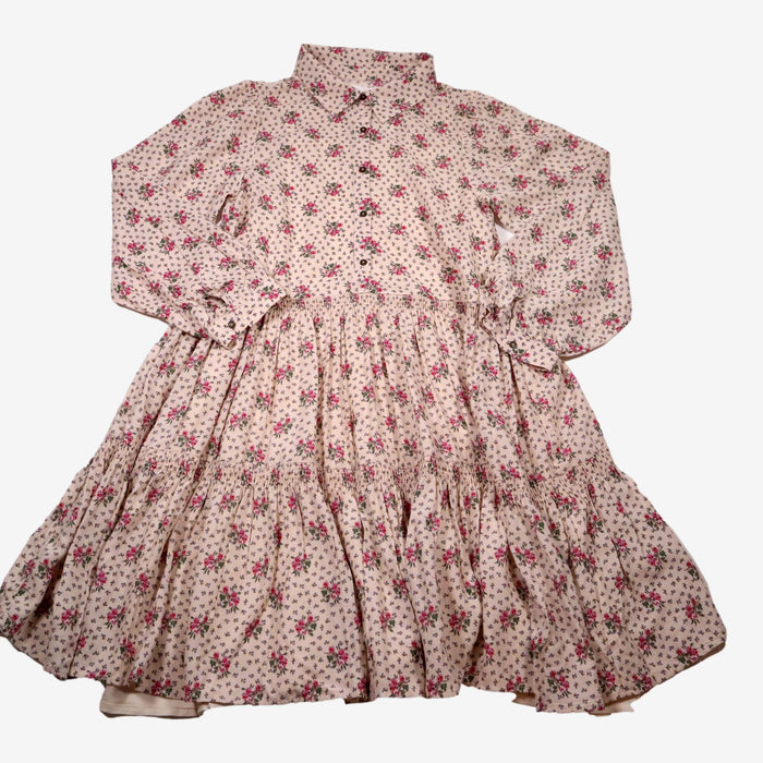 ZARA 12 ans Robe chemise pailletée à fleurs