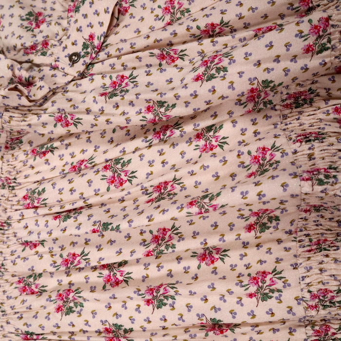 ZARA 12 ans Robe chemise pailletée à fleurs