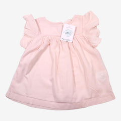 MONOPRIX 5 ans blouse rose volant épaule