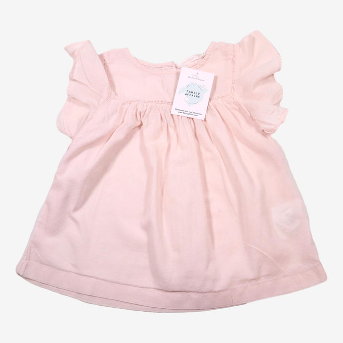 MONOPRIX 5 ans blouse rose volant épaule