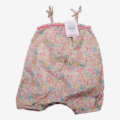 PETIT BATEAU 3 mois combi barboteuse fleurs et oiseaux