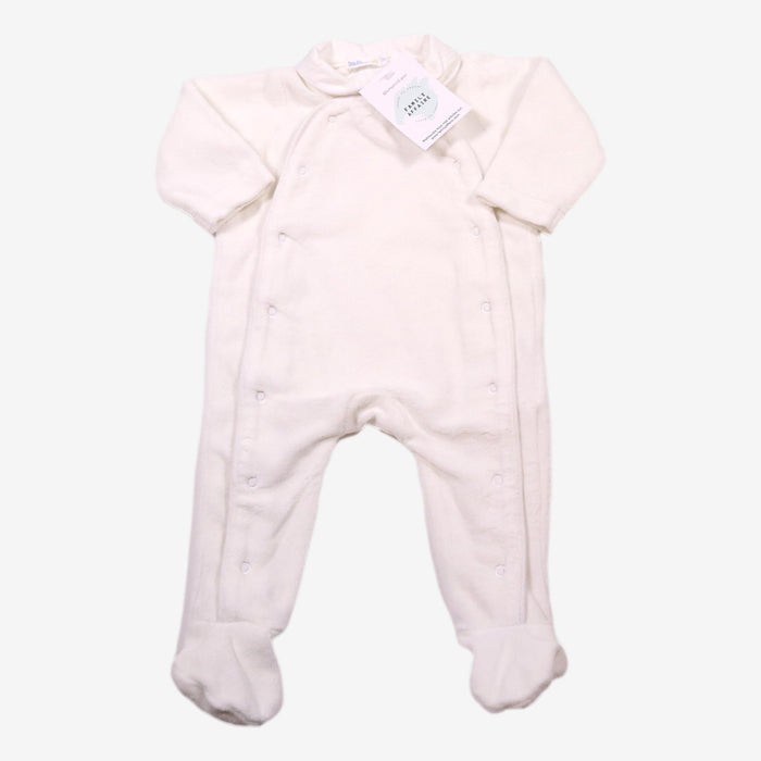 BOUTCHOU 3 mois pyjama en velours blanc