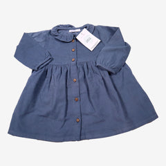 BOUTCHOU 9 mois robe en velours bleu