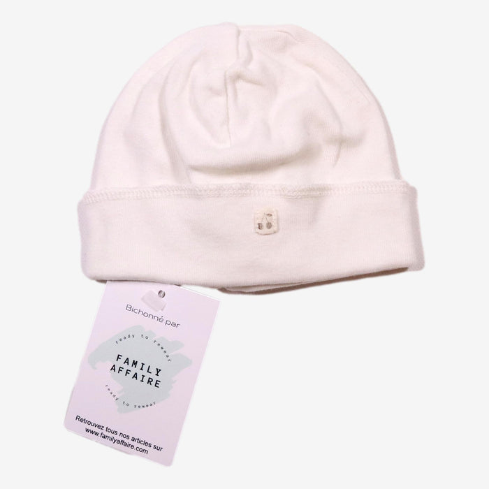 BONPOINT 0/1 mois bonnet de naissance blanc