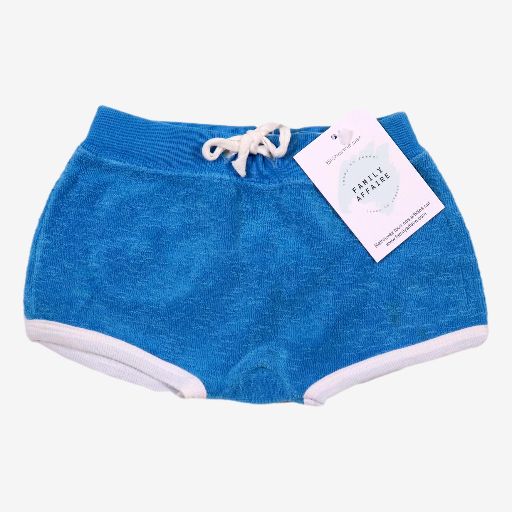 PETIT BATEAU 6 mois Bloomer en éponge bleu