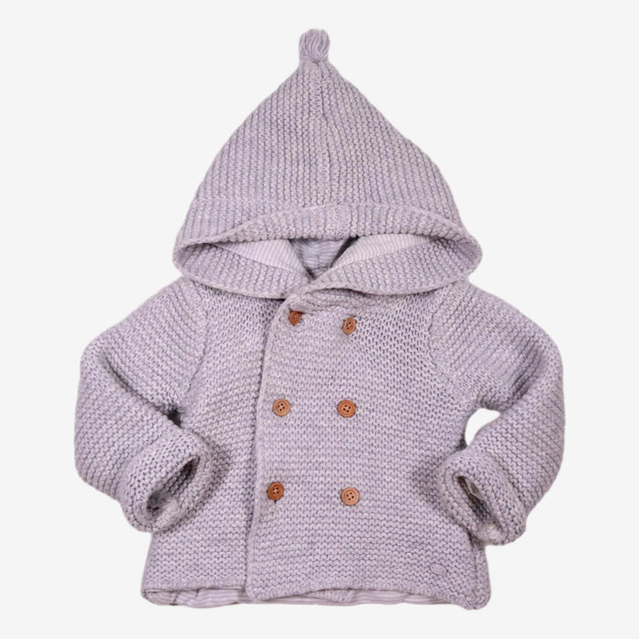 CYRILLUS 12 mois Pull lutin en tricot gris