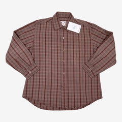 BONPOINT 8 ans Chemise à carreaux marron