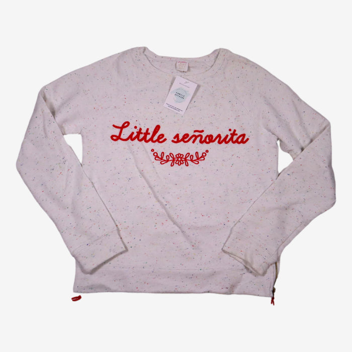 KARL MARC JOHN 14 ans sweat blanc petite point "little senorita"