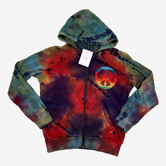 AVIATA 10 ans sweat a capuche tie and dye multicolore