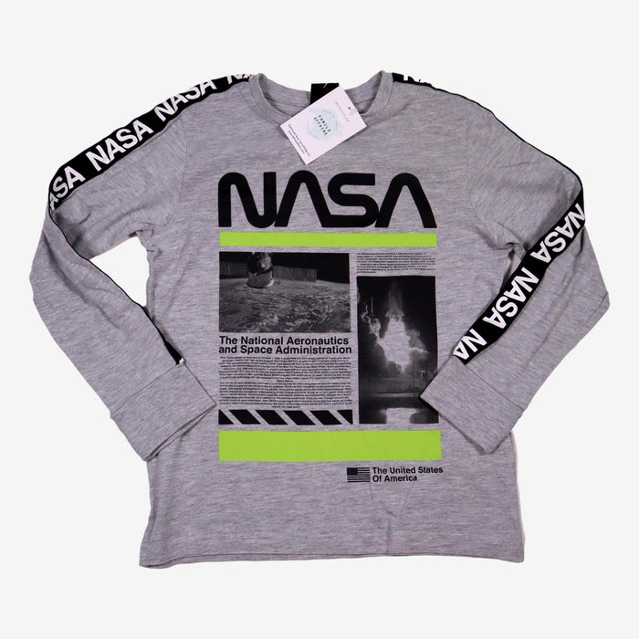 NASA 9 ans t-shirt manche long gris