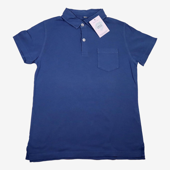 t-shirt polo 10 ans bleu "le club 55 ramatuell"