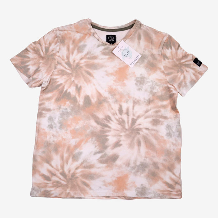 WAY 8 ans t-shirt tie and dye rose marron