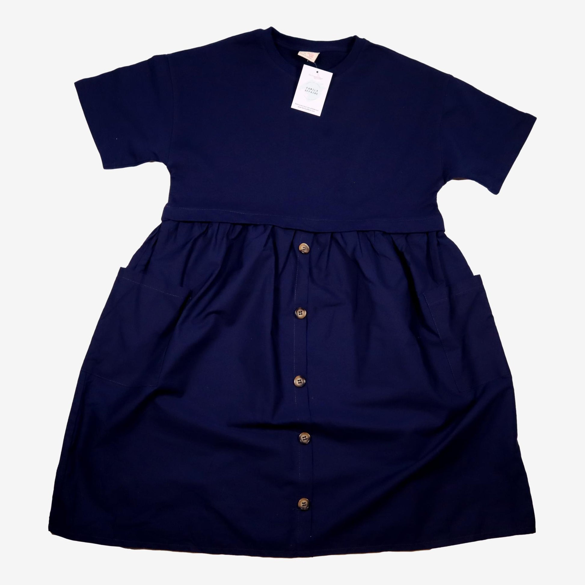 ZARA 12 ans robe bleu a bouton