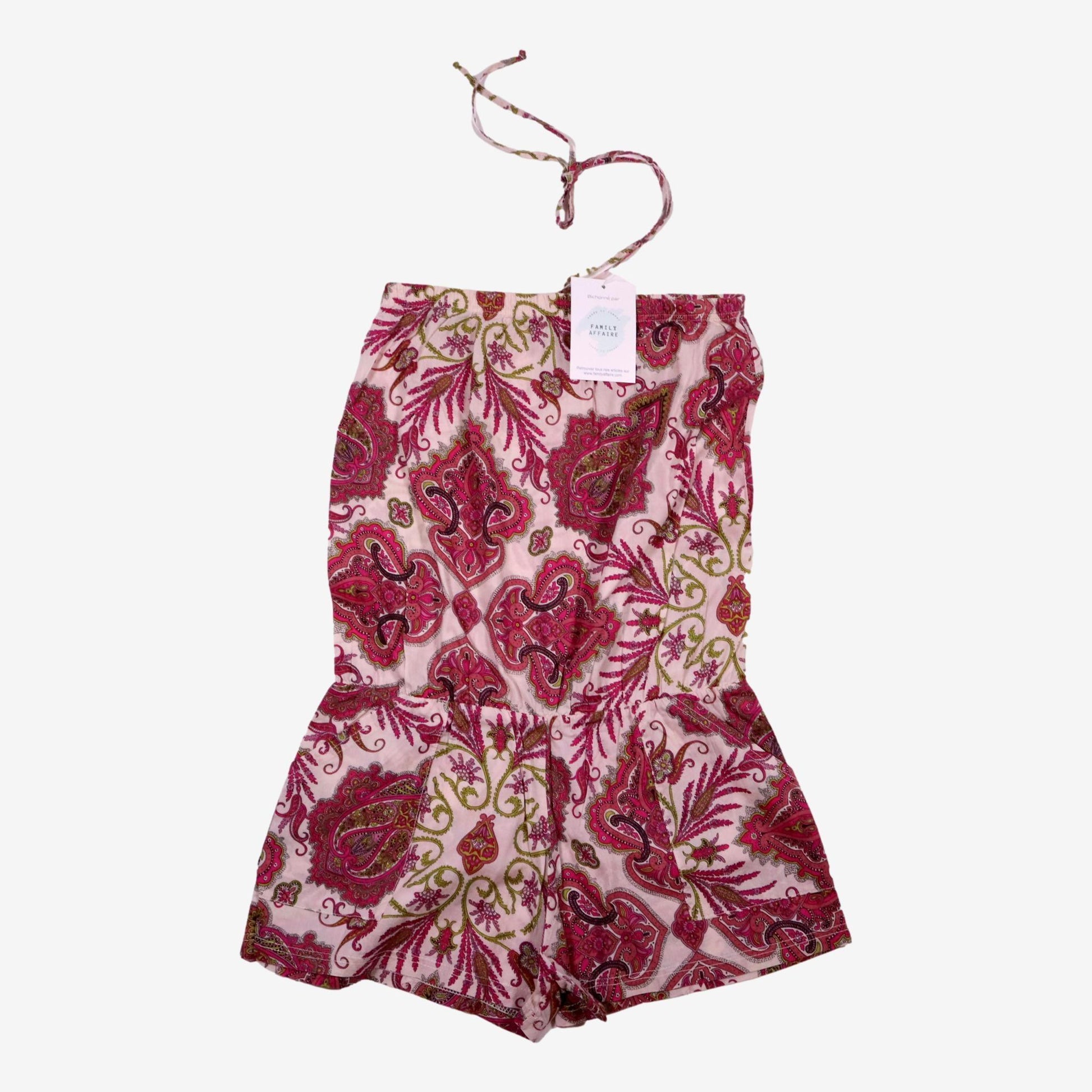 NAELIE 10 ans combi short motif rose