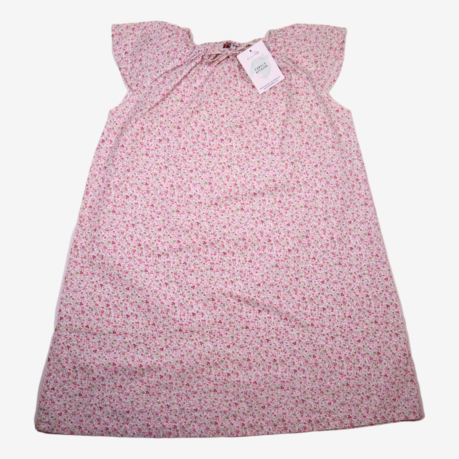 DES FILS ET DES NUITS 8 ans chemise de nuit a fleur rose