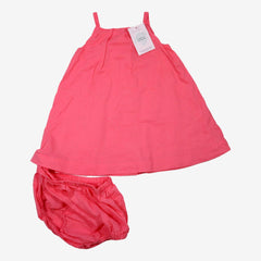 NATALYS 18 mois ensemble robe & bloomers rose