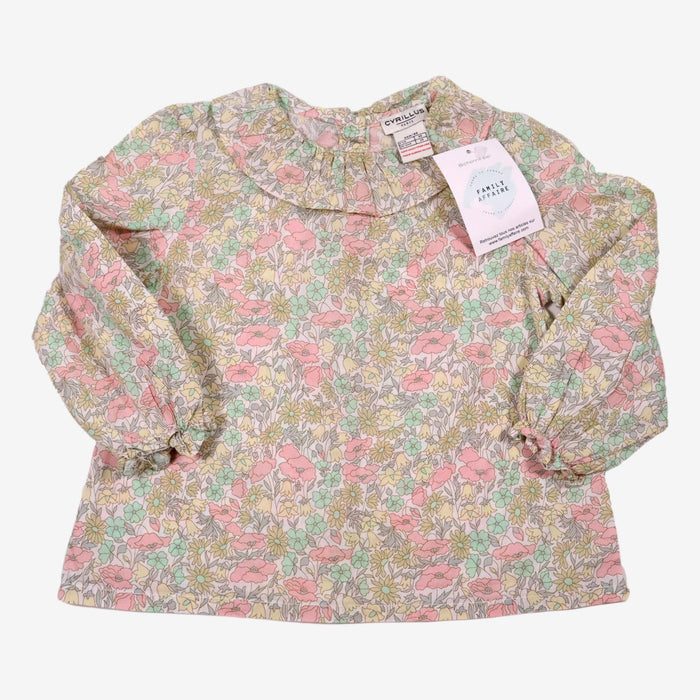 CYRILLUS 2 ans chemise à fleurs