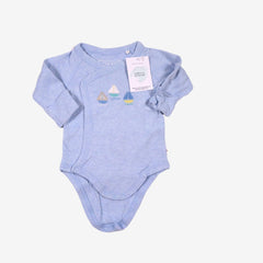 FRUGI 3 mois body bleu bateaux