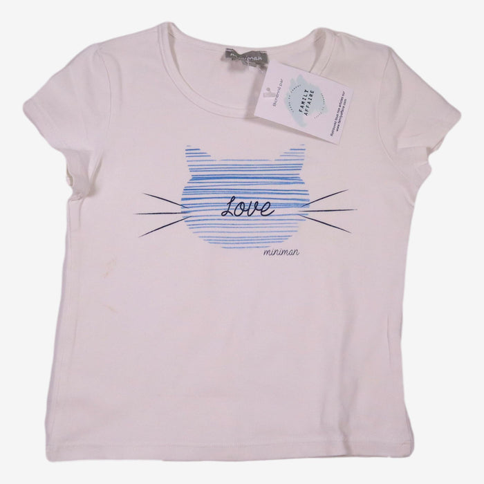 MINIMAN 4 ans t-shirt blanc chat "love"