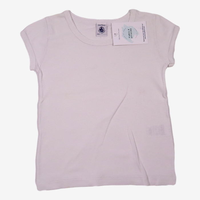 PETIT BATEAU 4 ans t-shirt/maillot de corps blanc