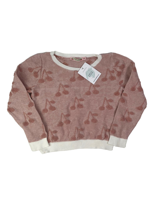 BONPOINT 6 ans Pull rose avec les cerises