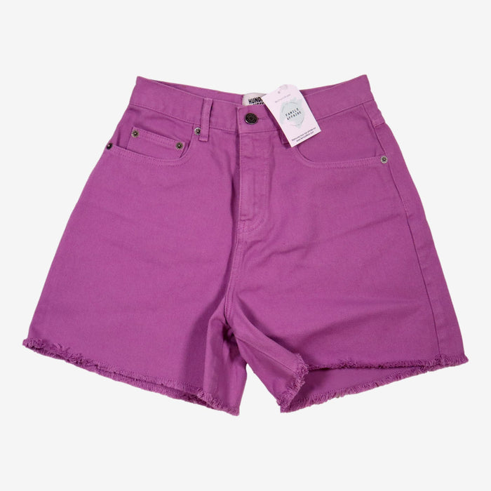 HUNDRED PIECES 14 ans Short en jean violet