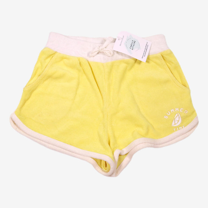 KIABI 10 ans Short en éponge jaune