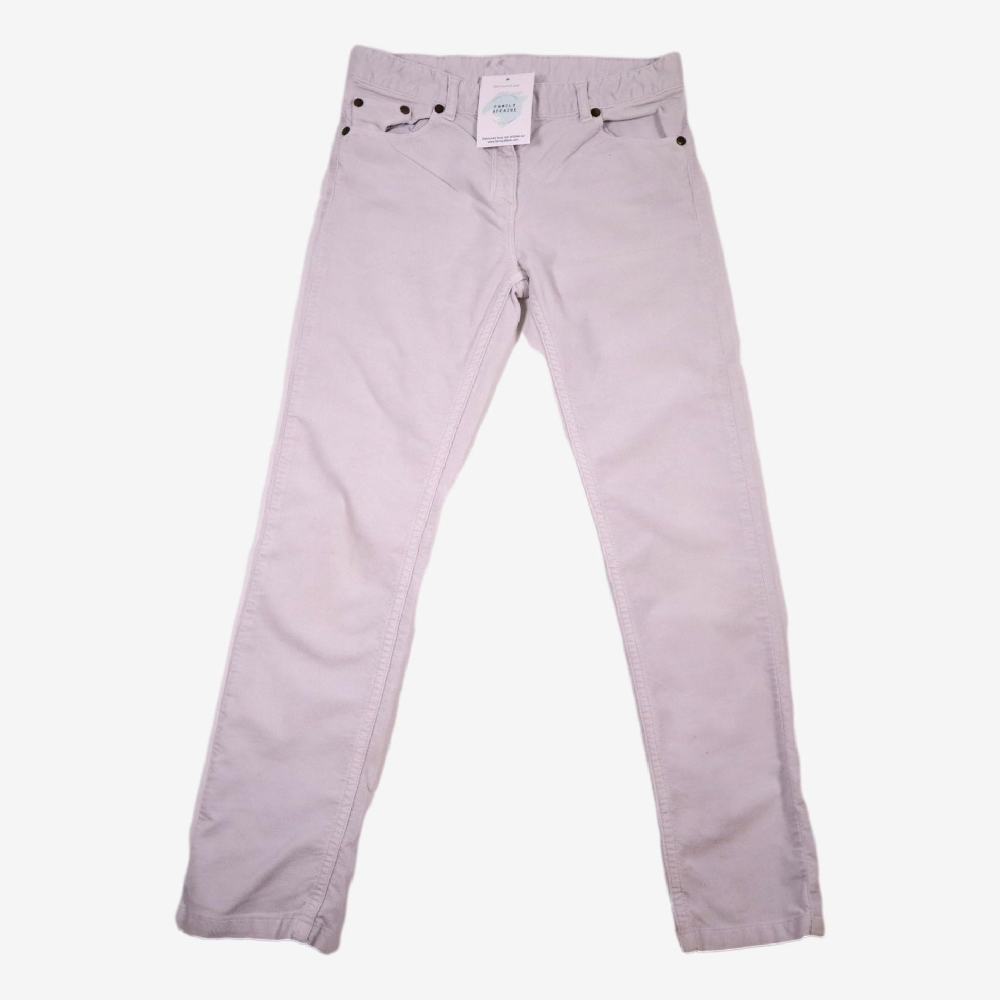 BONTON 10 ans Pantalon en velours gris pale