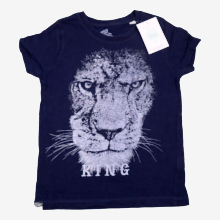 LION & LEISURE 6 ans tee shirt bleu LION