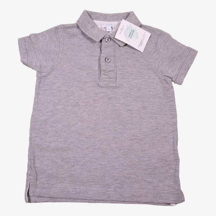 JACADI 4 ans tee shirt polo gris