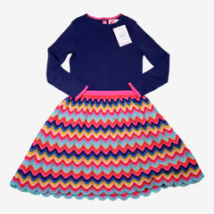 MINI BODEN 6/7 ans robe en maille et crochet