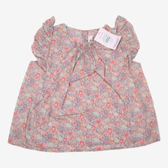 BONPOINT 6 ans blouse fleurs parme rose