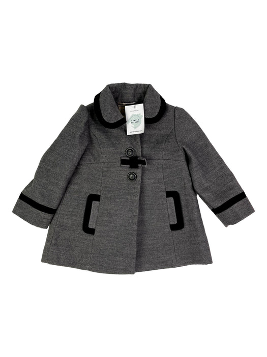 NEXT 2 ans Manteau chic gris joli col