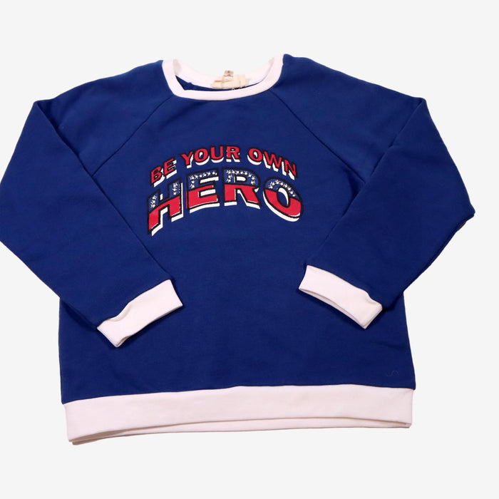 LOUIS LOUISE outlet 6 ans sweat bleu "Superhéro"