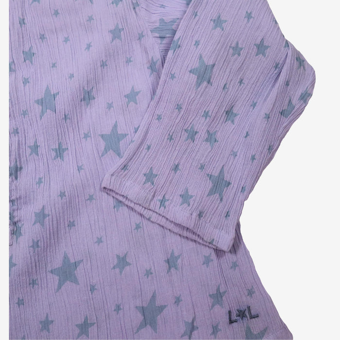 LOUIS LOUISE 6 ans chemise bleu étoilé