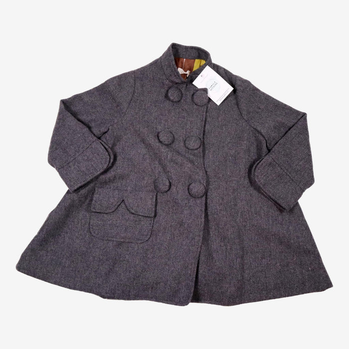 NINE 4 ans manteau gris a gros boutons