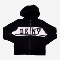 DKNY 12 ans sweat noir "dkny" fermeture éclair